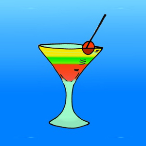 Cocktail met rietje